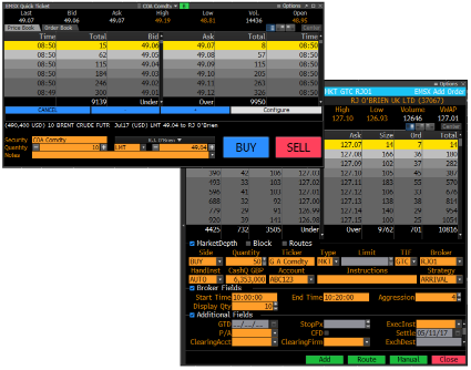 Bloomberg EMSX screens